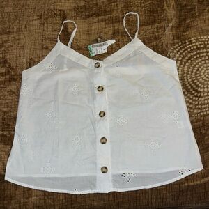 Button-up tank